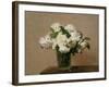 Vase with white Roses. 1885-Henri De Fantin-latour-Framed Giclee Print