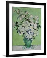 Vase with White Roses, 1890-Vincent van Gogh-Framed Giclee Print