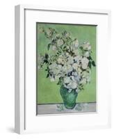 Vase with White Roses, 1890-Vincent van Gogh-Framed Giclee Print