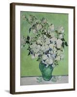 Vase with White Roses, 1890-Vincent van Gogh-Framed Giclee Print