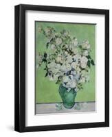 Vase with White Roses, 1890-Vincent van Gogh-Framed Premium Giclee Print