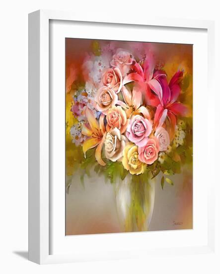 Vase-Skarlett-Framed Giclee Print