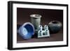Vases and Ointment Jars, Green and Blue Glazed Clay, New Kingdom-null-Framed Giclee Print