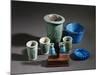 Vases and Ointment Jars, Green and Blue Glazed Clay, New Kingdom-null-Mounted Giclee Print