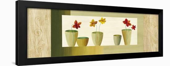 Vases avec fleurs II-Geneviève Boulez-Framed Art Print