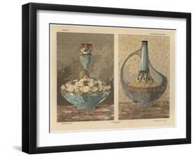 Vases, from 'Fantaisies Decoratives', engraved by Gillot, Librairie de l'Art, Paris, 1887-Jules Auguste Habert-dys-Framed Giclee Print