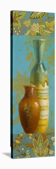 Vases on European Floral I-Lanie Loreth-Stretched Canvas