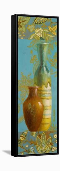 Vases on European Floral I-Lanie Loreth-Framed Stretched Canvas