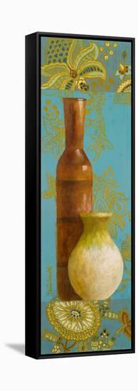 Vases on European Floral II-Lanie Loreth-Framed Stretched Canvas