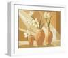 Vases with White Amaryllis-Karsten Kirchner-Framed Art Print