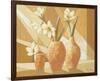 Vases with White Amaryllis-Karsten Kirchner-Framed Art Print