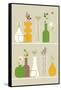 Vases-Dicky Bird-Framed Stretched Canvas