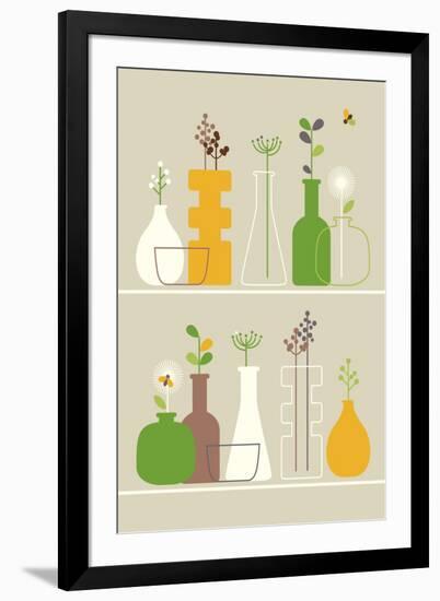 Vases-Dicky Bird-Framed Giclee Print