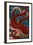 Vashon Island, Washington - Octopus Mosaic-Lantern Press-Framed Art Print