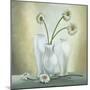 Vasi bianchi con gerbere-Lisa Corradini-Mounted Art Print