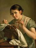 The Lacemaker, 1823-Vasili Andreevich Tropinin-Giclee Print