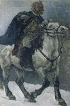 Alexander Suvorov on Horseback, 1897-1898-Vasili Ivanovich Surikov-Giclee Print