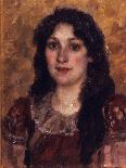 Portrait of the Artist's Wife, 1888-Vasili Ivanovich Surikov-Giclee Print