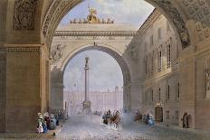 The Great Hall, Winter Palace, St. Petersburg, 1837-Vasili Semenovich Sadovnikov-Stretched Canvas