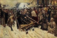 The Morning of the Execution of the Streltsy in 1698, 1881-Vasilii Ivanovich Surikov-Giclee Print