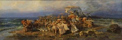 The Israelites Crossing of the Red Sea, Second Half of the 19th C-Vasilii Kotarbinsky-Stretched Canvas