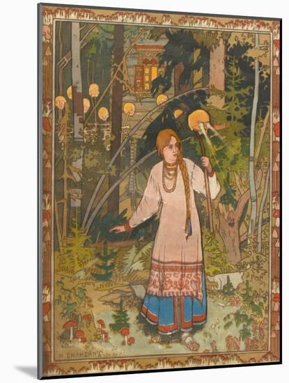 Vasilisa the Beautiful (Illustration to the Book Vasilisa the Beautifu), 1900-Ivan Yakovlevich Bilibin-Mounted Giclee Print