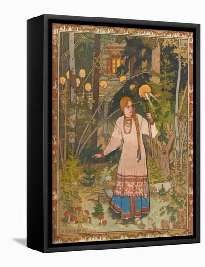 Vasilisa the Beautiful (Illustration to the Book Vasilisa the Beautifu), 1900-Ivan Yakovlevich Bilibin-Framed Stretched Canvas