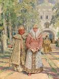 Outside the Monastery Gate, 1916-Vasily Ivanovich Navozov-Laminated Giclee Print