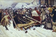 Boyarynya Morozova-Vasily Ivanovich Surikov-Mounted Art Print