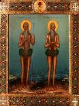 Venerable Onuphrius And Saint Peter of Mount Athos-Vasily Pavlovich Guryanov-Mounted Giclee Print