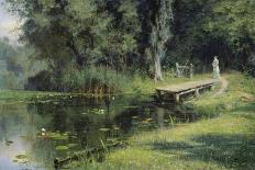 By a Pond, 1880-Vasily Perov-Framed Giclee Print