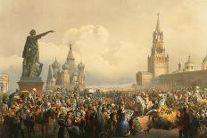 Announcement of the Coronoation in Red Square-Vasily Timm-Art Print