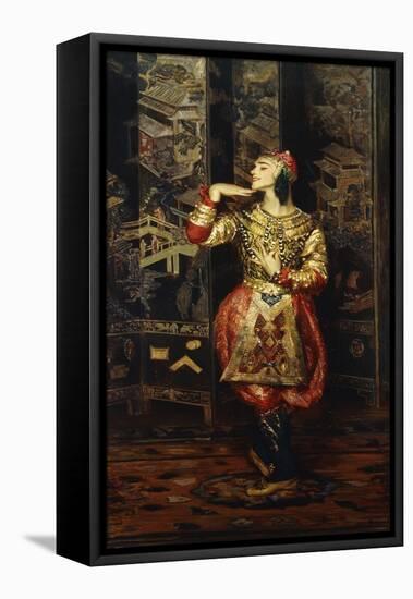 Vaslav Nijinsky in Danse Orientale, 1910-Jacques-emile Blanche-Framed Stretched Canvas