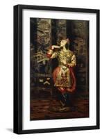 Vaslav Nijinsky in Danse Orientale, 1910-Jacques-emile Blanche-Framed Premium Giclee Print