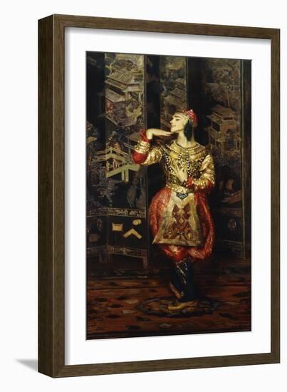 Vaslav Nijinsky in Danse Orientale, 1910-Jacques-emile Blanche-Framed Giclee Print