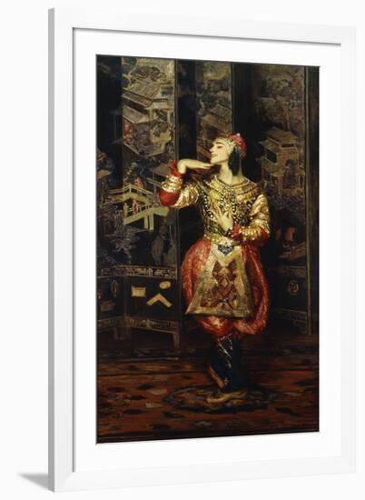 Vaslav Nijinsky in Danse Orientale, 1910-Jacques-emile Blanche-Framed Giclee Print