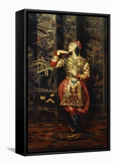 Vaslav Nijinsky in Danse Orientale, 1910-Jacques-emile Blanche-Framed Stretched Canvas