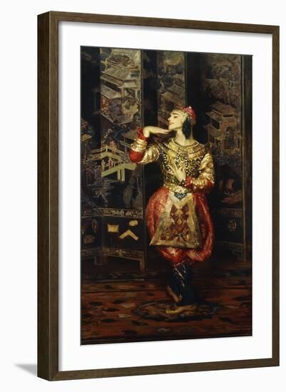 Vaslav Nijinsky in Danse Orientale, 1910-Jacques-emile Blanche-Framed Giclee Print