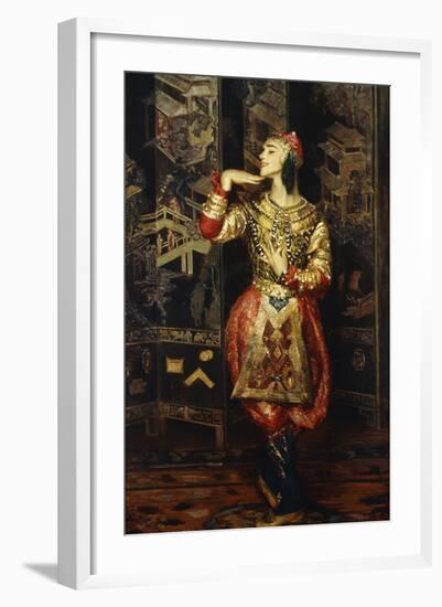 Vaslav Nijinsky in Danse Orientale-null-Framed Giclee Print