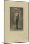 Vaslav Nijinsky in the Ballet Le Spectre De La Rose, 1911-null-Mounted Giclee Print