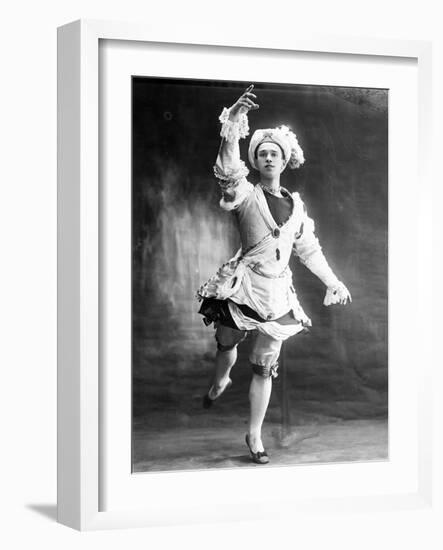 Vaslav Nijinsky, Russian Ballet Dancer, 1909-null-Framed Giclee Print