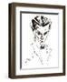 Vaslav Nijinsky, Russian dancer and choreographer, sepia line caricature, 2004 by Neale Osborne-Neale Osborne-Framed Giclee Print