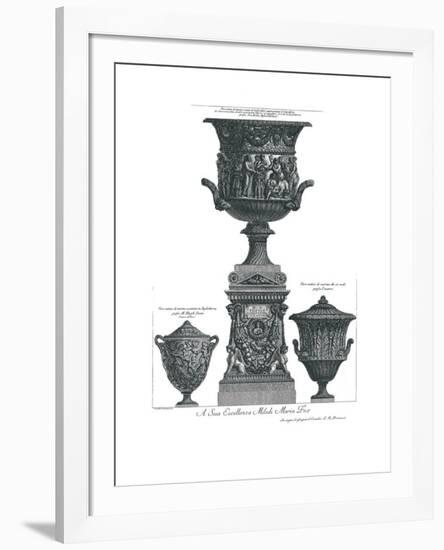 Vaso Antico-Giovanni Battista Piranesi-Framed Art Print