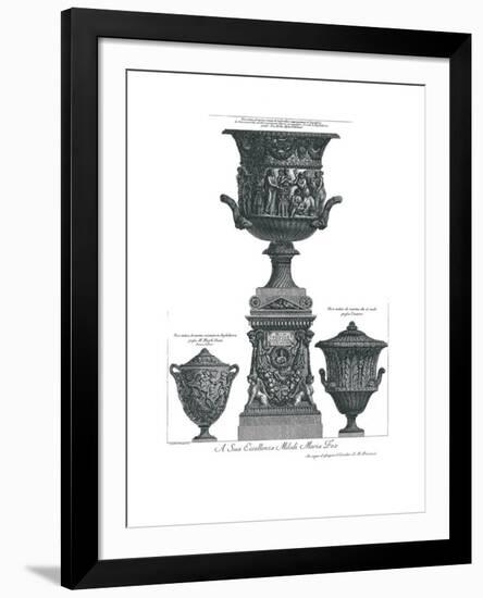 Vaso Antico-Giovanni Battista Piranesi-Framed Art Print