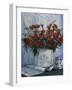 Vaso Bianco con Daliette Amaranto-Danka Weitzen-Framed Giclee Print