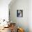 Vaso Blu e Fiore Arancione-Danka Weitzen-Framed Stretched Canvas displayed on a wall