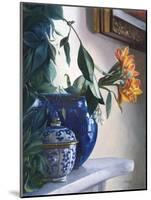 Vaso Blu e Fiore Arancione-Danka Weitzen-Mounted Giclee Print