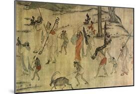 Vassal Bringing their Tributes to the Tang Court, C.600-673-Yan Liben-Mounted Giclee Print