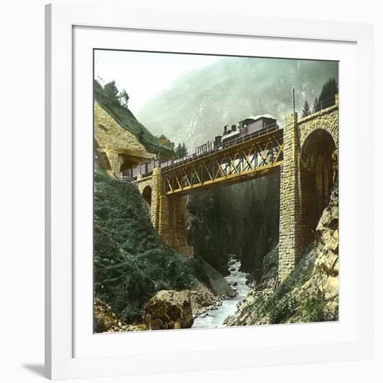 Vassen (Switzerland), Bridge of the Saint-Gothard Railroad, Circa 1865-Leon, Levy et Fils-Framed Photographic Print