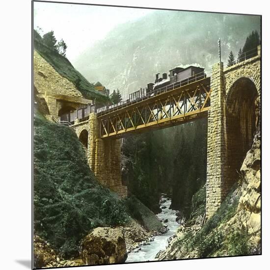 Vassen (Switzerland), Bridge of the Saint-Gothard Railroad, Circa 1865-Leon, Levy et Fils-Mounted Photographic Print